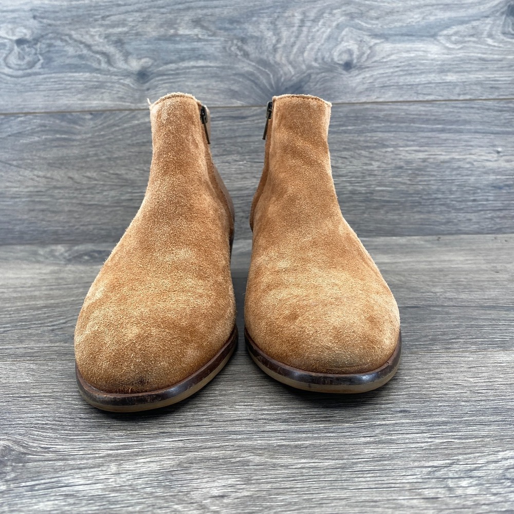 Frye & Co Suede Leather‎ Caden Slip On Ankle Bootie Block Heels Women's Size 8 - Picture 7 of 11